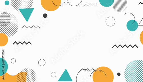 Geometric Shapes in Various Colors and Patterns.