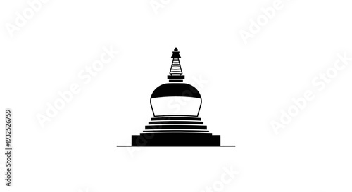 Buddhist stupa architecture ancient monument.