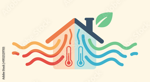 Eco Friendly Home Design Concept.