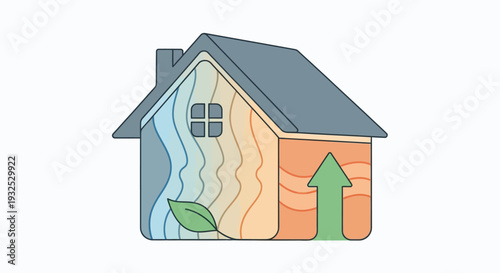 Energy Efficient Home Insulation Concept.