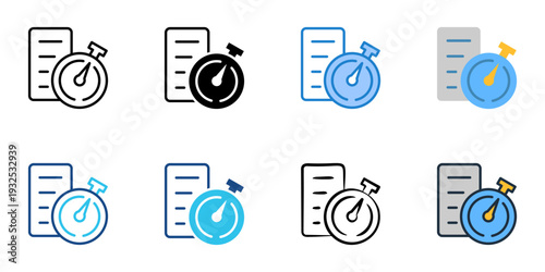 Self discipline icons set multiple style collection. Editable stroke 
