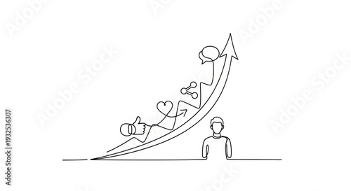 Social Media Growth Chart, Personal Branding, Online Success