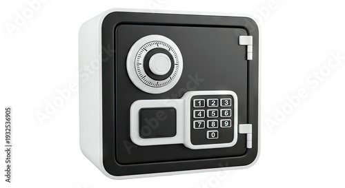 Modern Digital Safe with Combination Dial