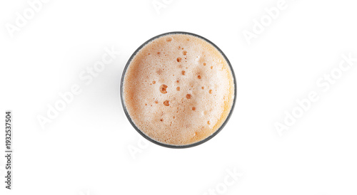 Foto Glass of dark beer on white background. High quality photo