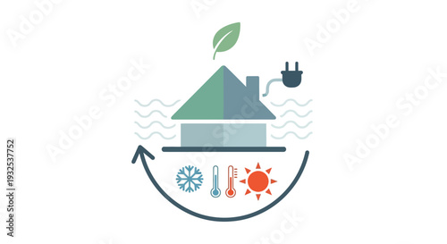 Eco Friendly Home Energy Concept.