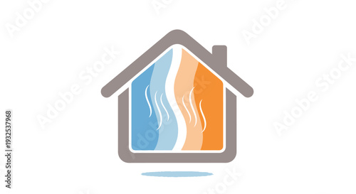 House with Water and Heat Flow.