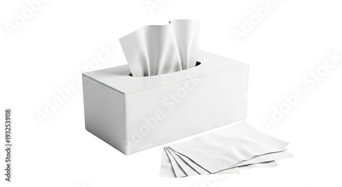 White Tissue Box with Tissues