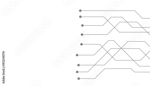 Abstract futuristic circuit board Illustration, Circuit board with various technology elements. Circuit board pattern for technology background. Vector illustration