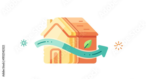 Eco Friendly Home Energy Concept.