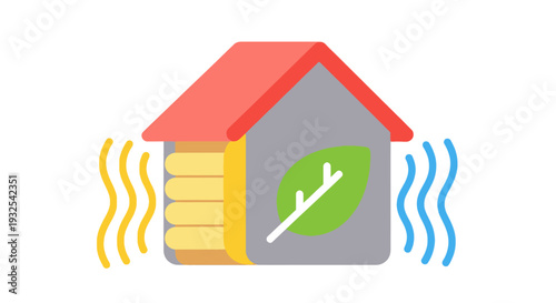 Eco Friendly House Energy Saving Concept.