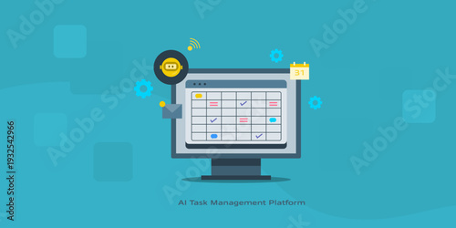 AI workflow automation, structure task tracking, calendar scheduling, project management and email communication, enterprise office solution.