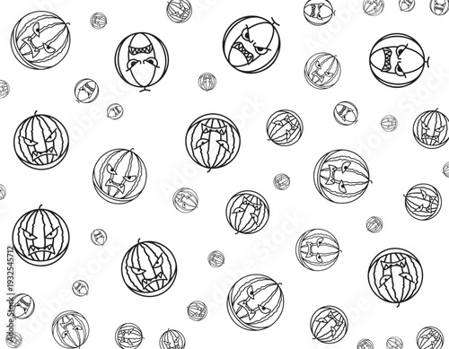 Detailed astronomical illustrations of various celestial bodies and zodiac signs scattered across a clean white background from a direct overhead viewpoint