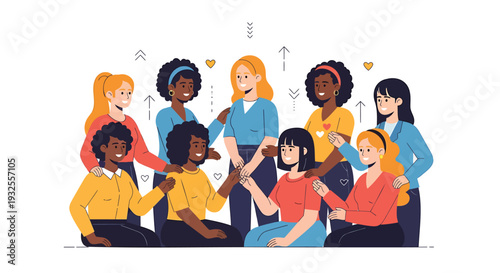 Set of 9 diverse people icons vector