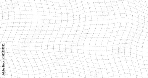 Surface Grid mesh with distort deform lattice grating Dash Lines