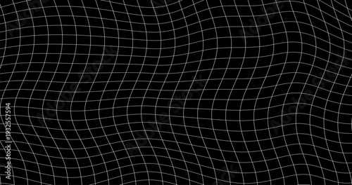 mesh lattice with distort deform array of Surface lines Grid graphics
