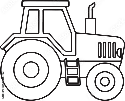 Black outlined icon of a truck