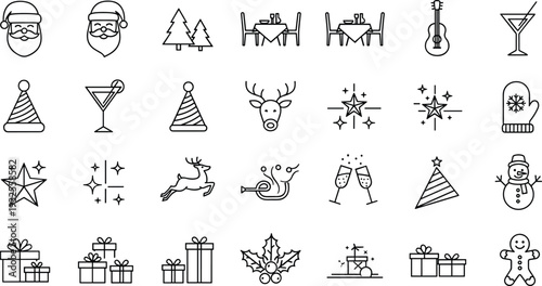 Science and laboratory line icon set featuring dna strands test tubes microscopes petri dishes and atoms for medical research projects