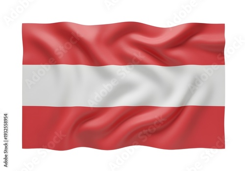 Free Download Waving national flag of Austria with horizontal red and white stripes isolated on transparent background - GFXLoad