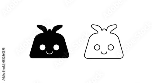 Cute chibi characters with emotions Vector