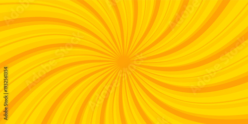 Vintage pop art yellow background. Banner vector illustration