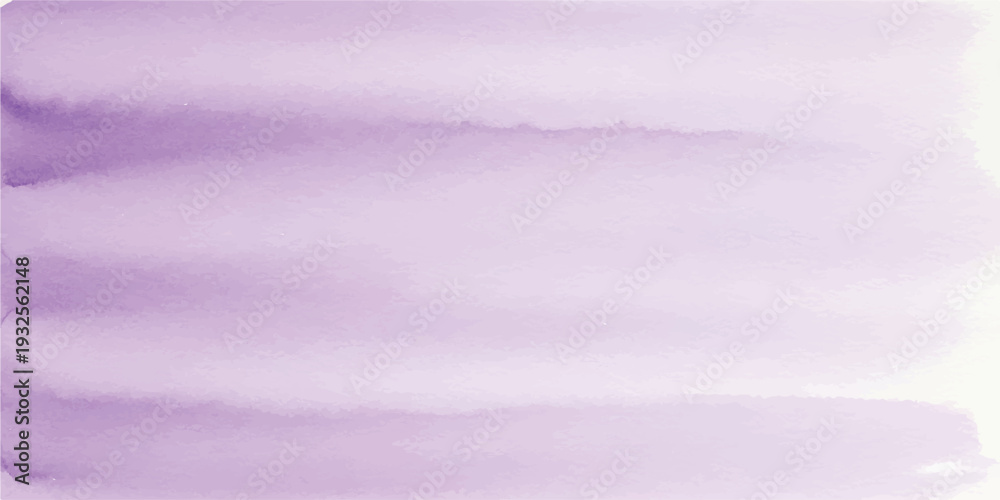 Fototapeta premium Horizontal lavender watercolor stripes, textured brush strokes on paper for background design