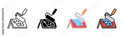 Roof Waterproofing Icon Pack In Multiple Styles