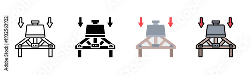 Roof Load Test Icon Pack In Multiple Styles