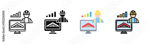 Roof Project Management Icon Pack In Multiple Styles