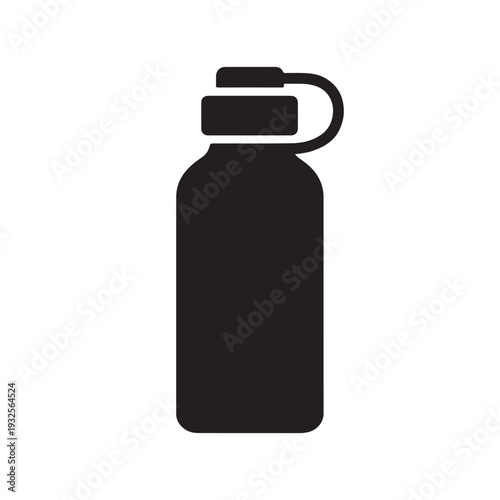 reusable water bottle for eco friendly hydration and sustainable lifestyle with refillable drink container silhouette