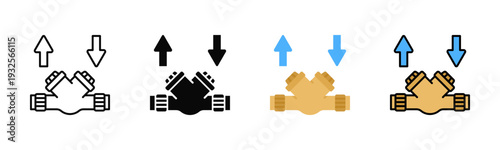 Backflow Prevention Icon Pack In Multiple Styles
