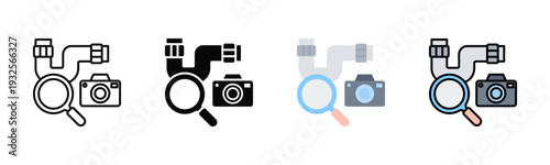 Drain Inspection Icon Pack In Multiple Styles