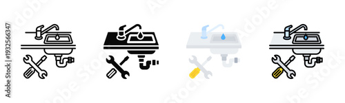 Under Sink Work Icon Pack In Multiple Styles