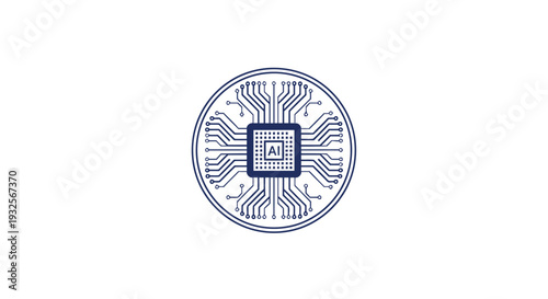 Artificial Intelligence Chip Circuit Board Design.
