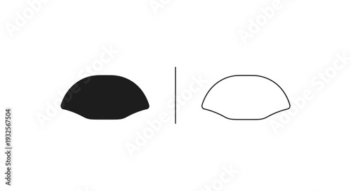 Modern abstract split shape design Vector