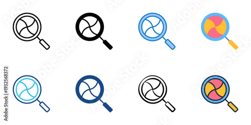 SWOT analysis icons set multiple style collection. Editable stroke 
