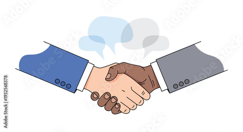 Handshake agreement vector illustration
