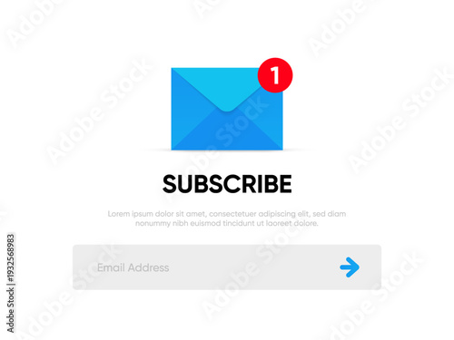 New message notification concept on realistic smartphone mockup. New email pop up. Incoming, open messaging. Chatting, mail, post, letter symbol, sign, emblem with new notification for UI UX website