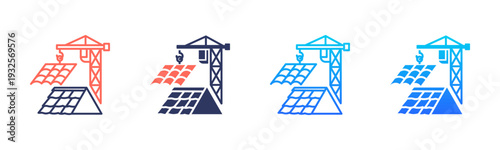 Roof Replacement Icon Pack In Multiple Styles