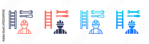 Roof Maintenance Icon Pack In Multiple Styles