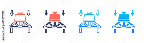 Roof Load Test Icon Pack In Multiple Styles