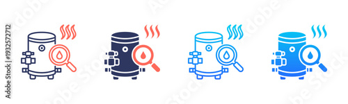 Water Heater Icon Pack In Multiple Styles