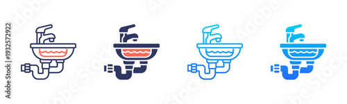 Sink Drain Icon Pack In Multiple Styles