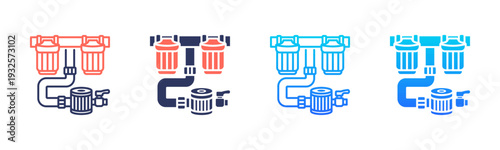 Water Filter Icon Pack In Multiple Styles