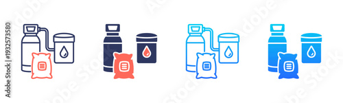 Water Softener Icon Pack In Multiple Styles