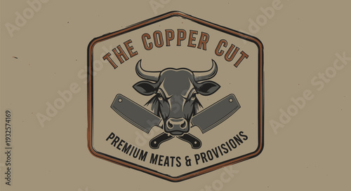 The Copper Cut Premium Meats and Provisions Logo.