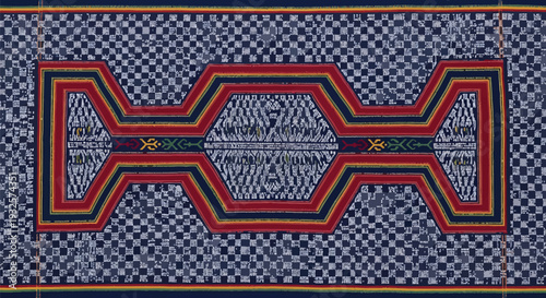 Seputangan Heritage – An Intricate Masterpiece of Yakan Hand-Woven Textile Artistry Featuring Geometric Diamond Motifs and Vibrant Philippine Cultural Patterns