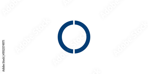 Bild auf Leinwand A blue semicircular paper surface, a flat geometric shape, placed on a transparent background