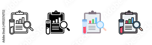 Serum Analysis Icon Pack In Multiple Styles