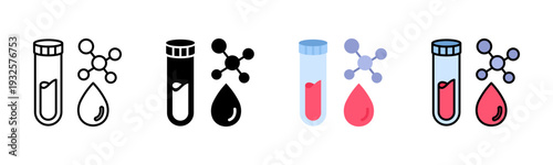 Blood Chemistry Icon Pack In Multiple Styles