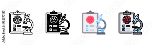 Pathology Analysis Icon Pack In Multiple Styles